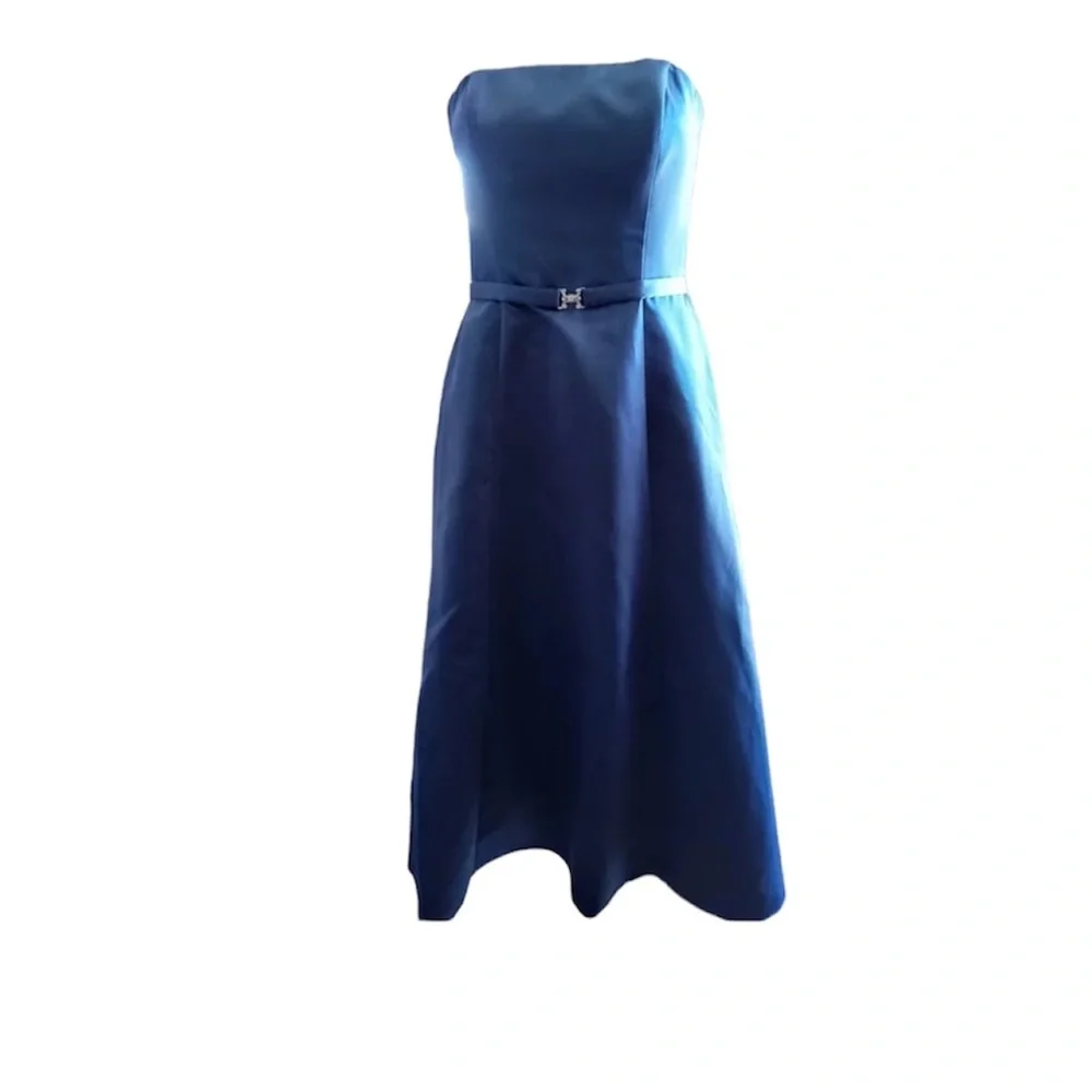 Michelangelo | Dresses | Formalcocktail Dress Size 8 Like New Condition  Color Steel Blue | Poshmark